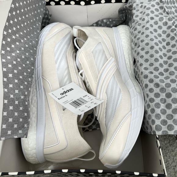 Stella McCartney Adidas Boston Sneaker Running Shoes Cream Cloud White Size 10.5 - Picture 5 of 16